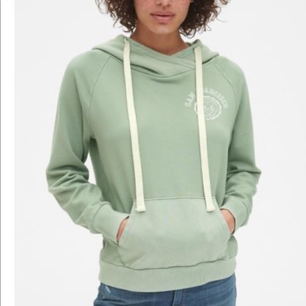 GAP hoodie -sage color- women's size M San Francisco